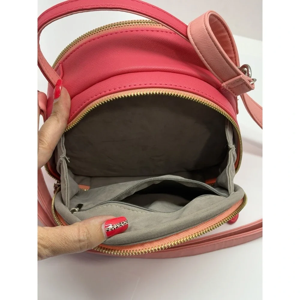 CAIUL Synthetic Leather Camera Case Pink w/ Strap for Fujifilm Instax Mini 75